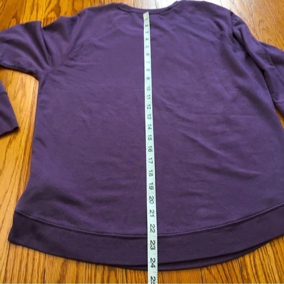 Athleta Mindset  Pullover Long Sleeve Modal Blend Maroon Athleisure Sweatshirt - Picture 13 of 16